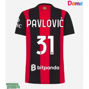 AC Milan Strahinja Pavlovic #31 Replika Hjemmebanetrøje Dame 2026-27 Kortærmet